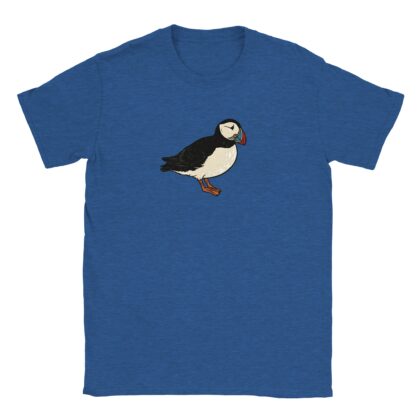 Puffin t-shirt – woodcut puffin design
