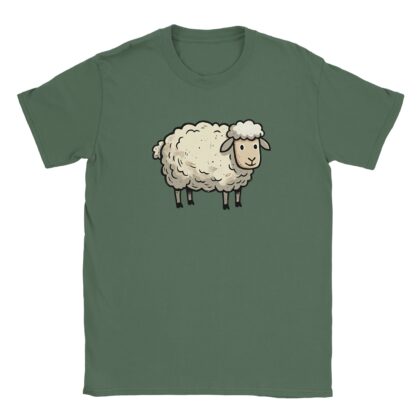 Sheep t-shirt – woodcut sheep design