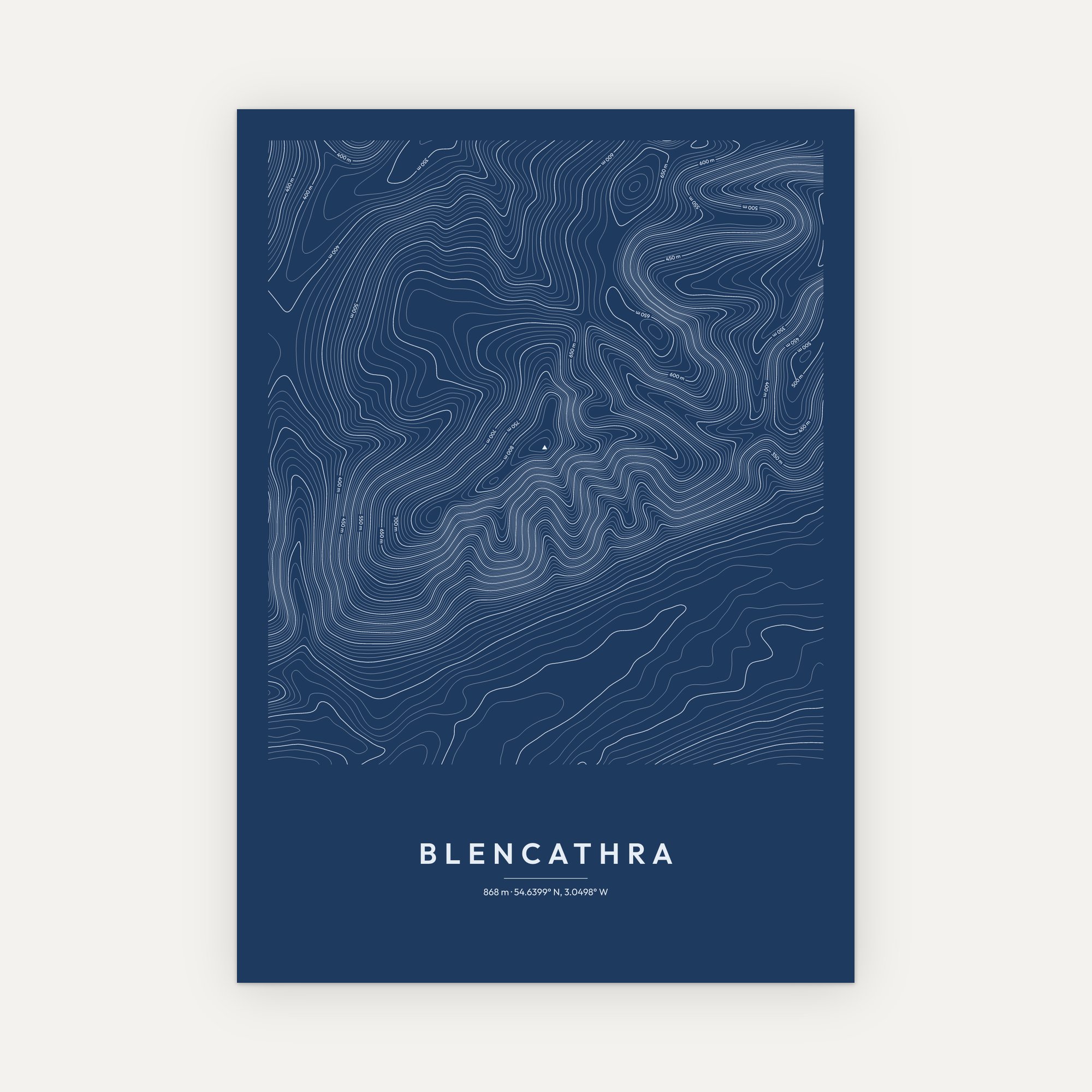 Blencathra Contour Map Print - Image 5