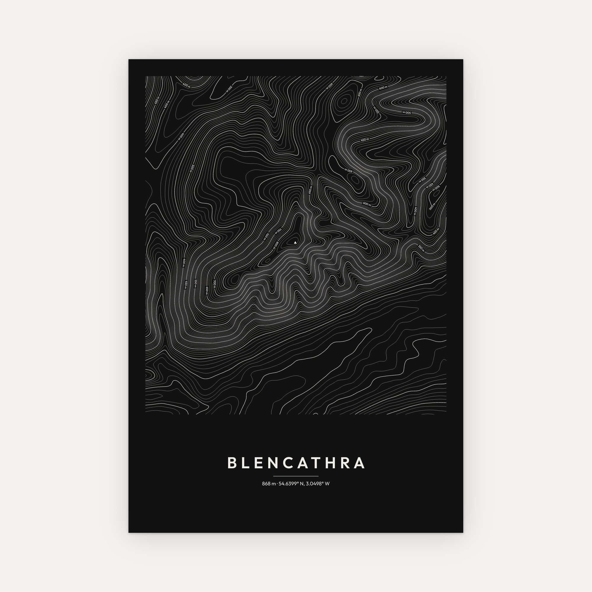 Blencathra Contour Map Print - Image 4