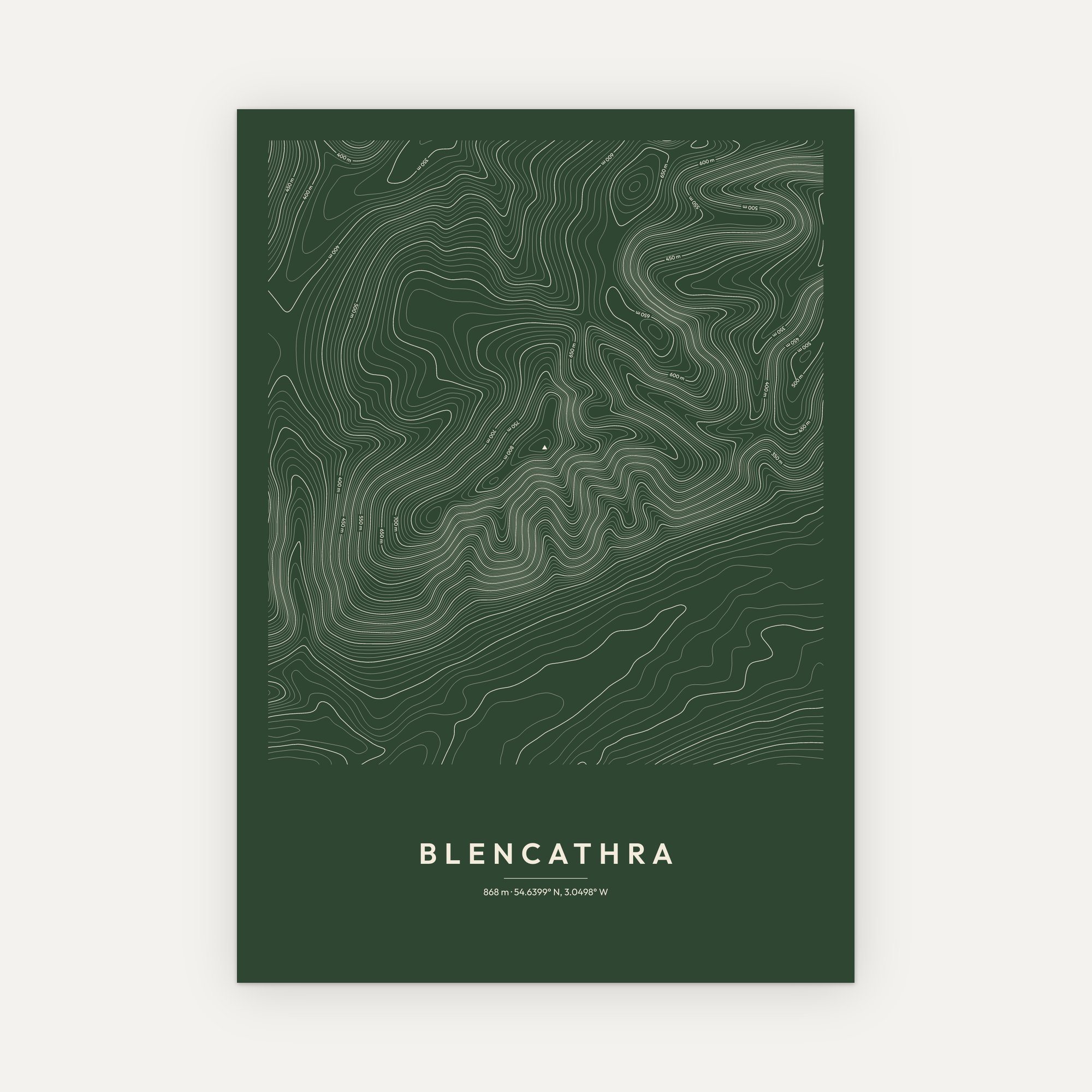 Blencathra Contour Map Print - Image 7