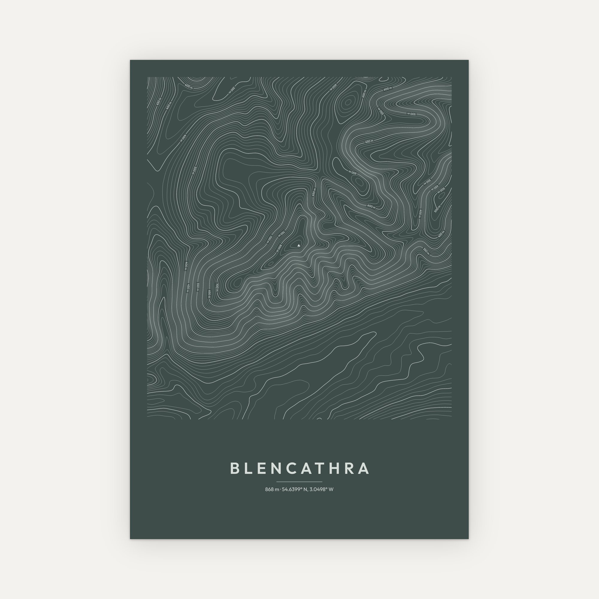 Blencathra Contour Map Print - Image 8
