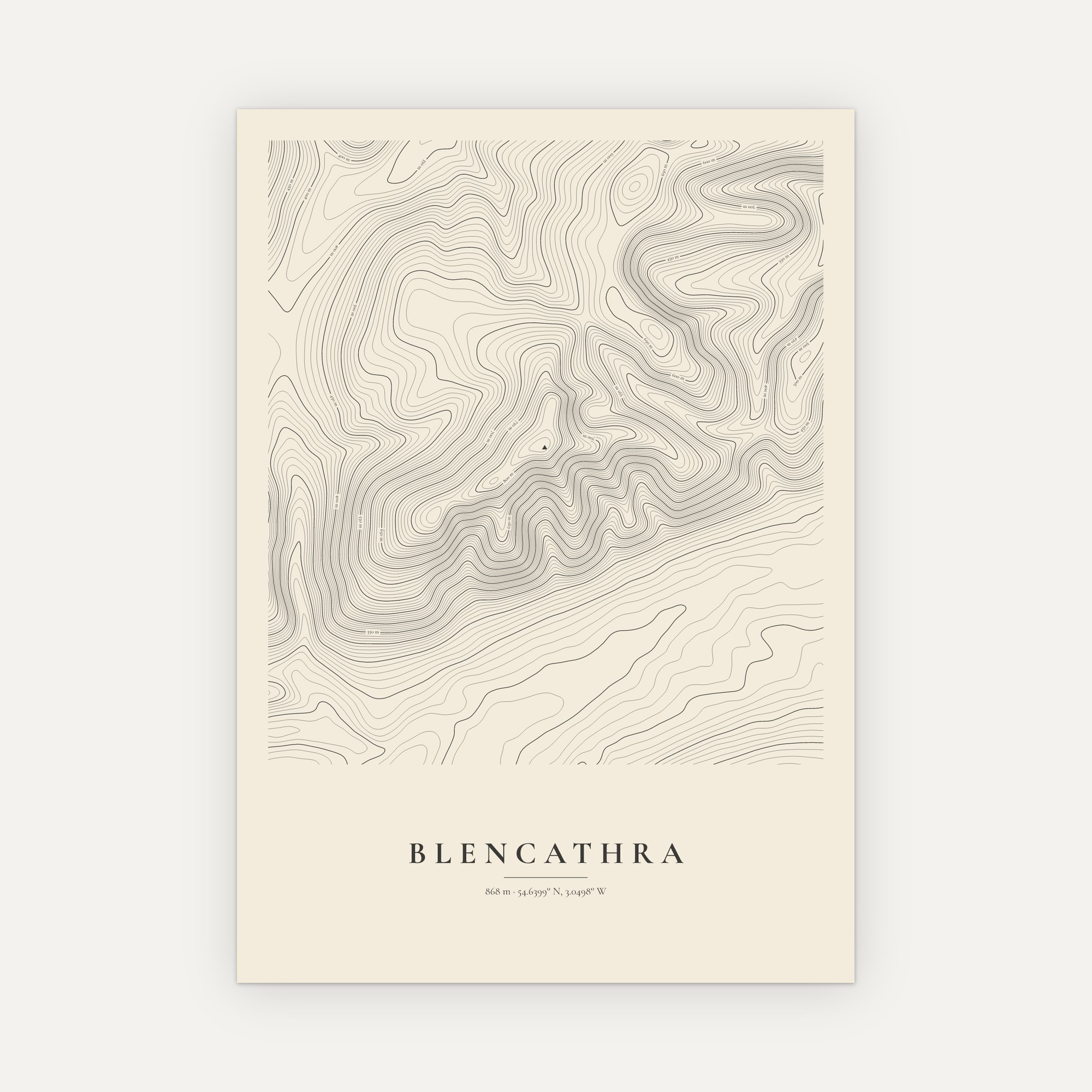 Blencathra Contour Map Print - Image 6