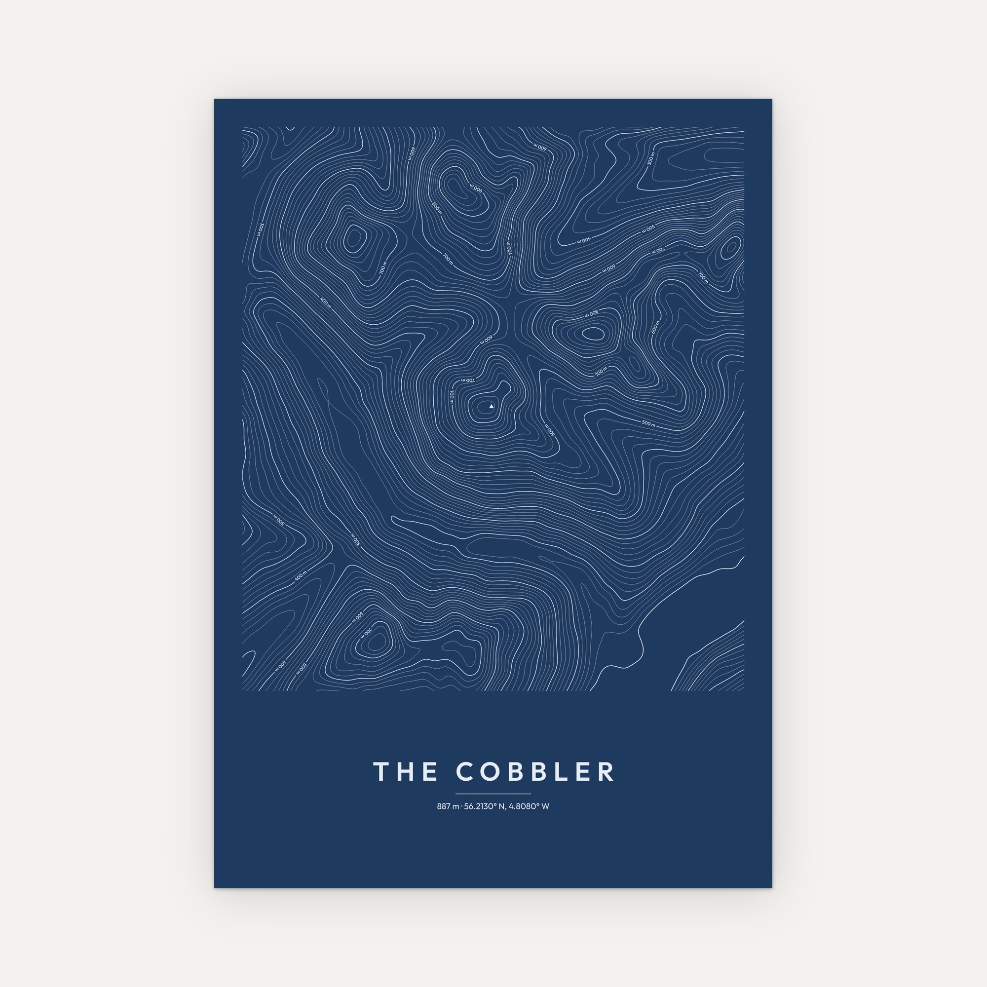 The Cobbler Contour Map Print - Image 5