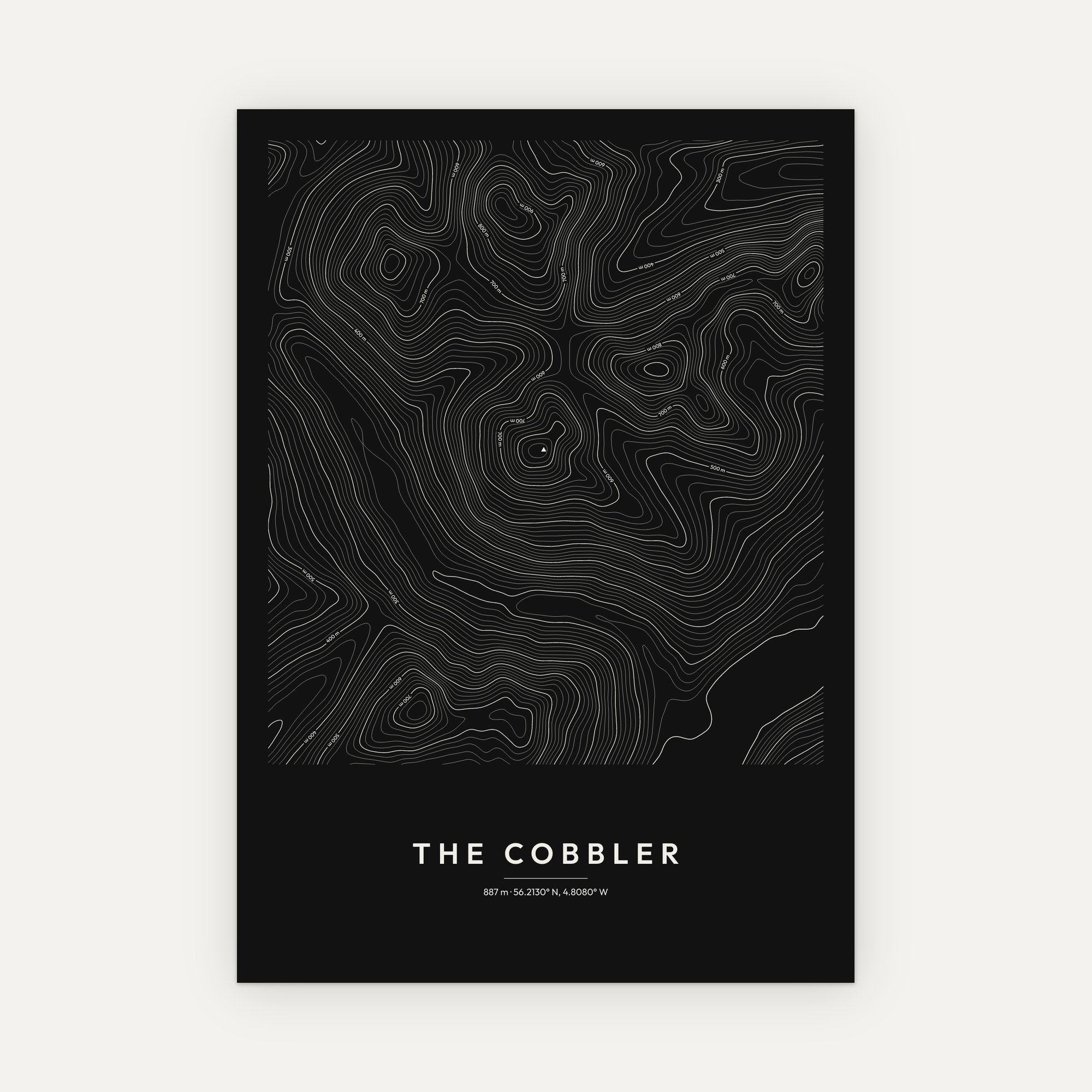 The Cobbler Contour Map Print - Image 4