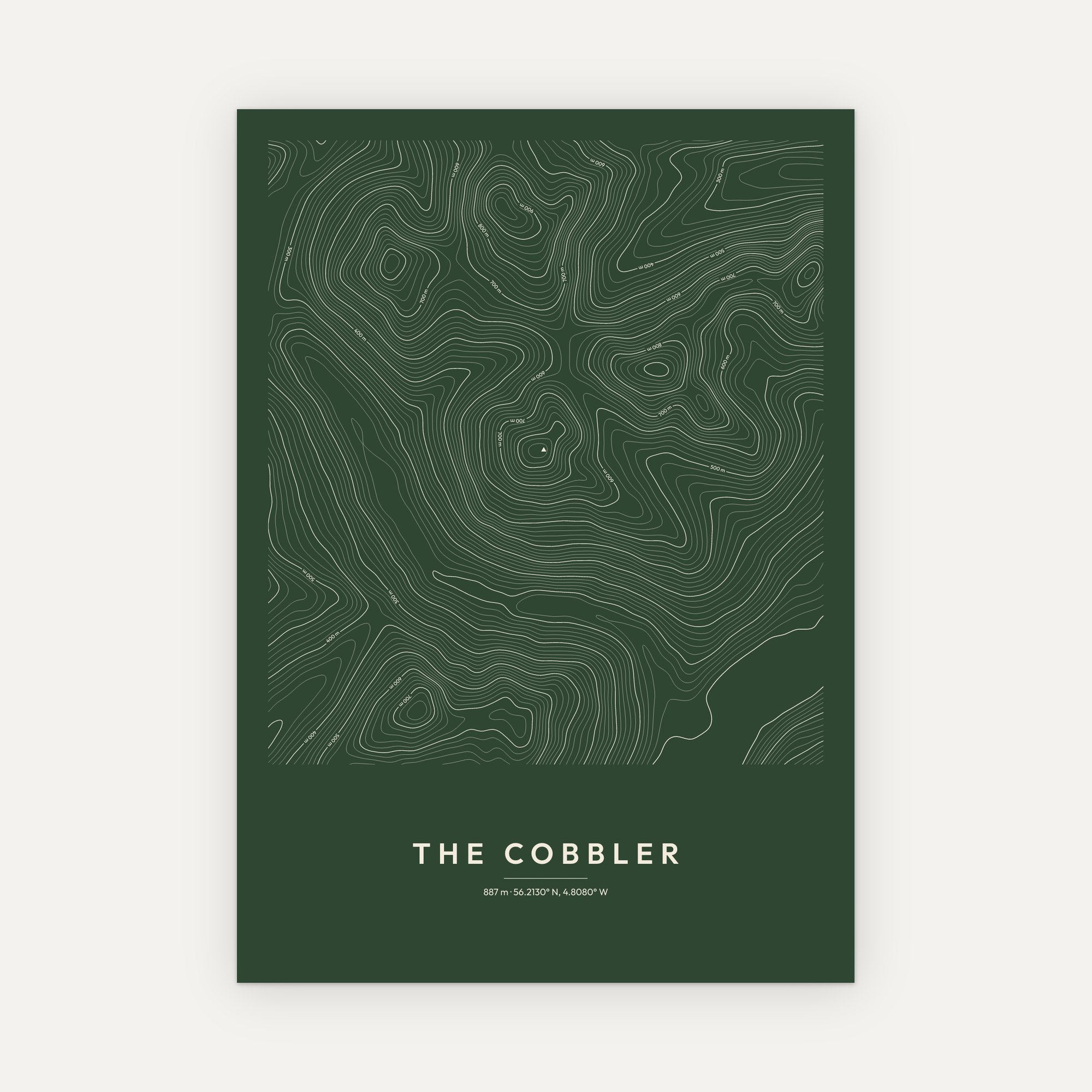 The Cobbler Contour Map Print - Image 7