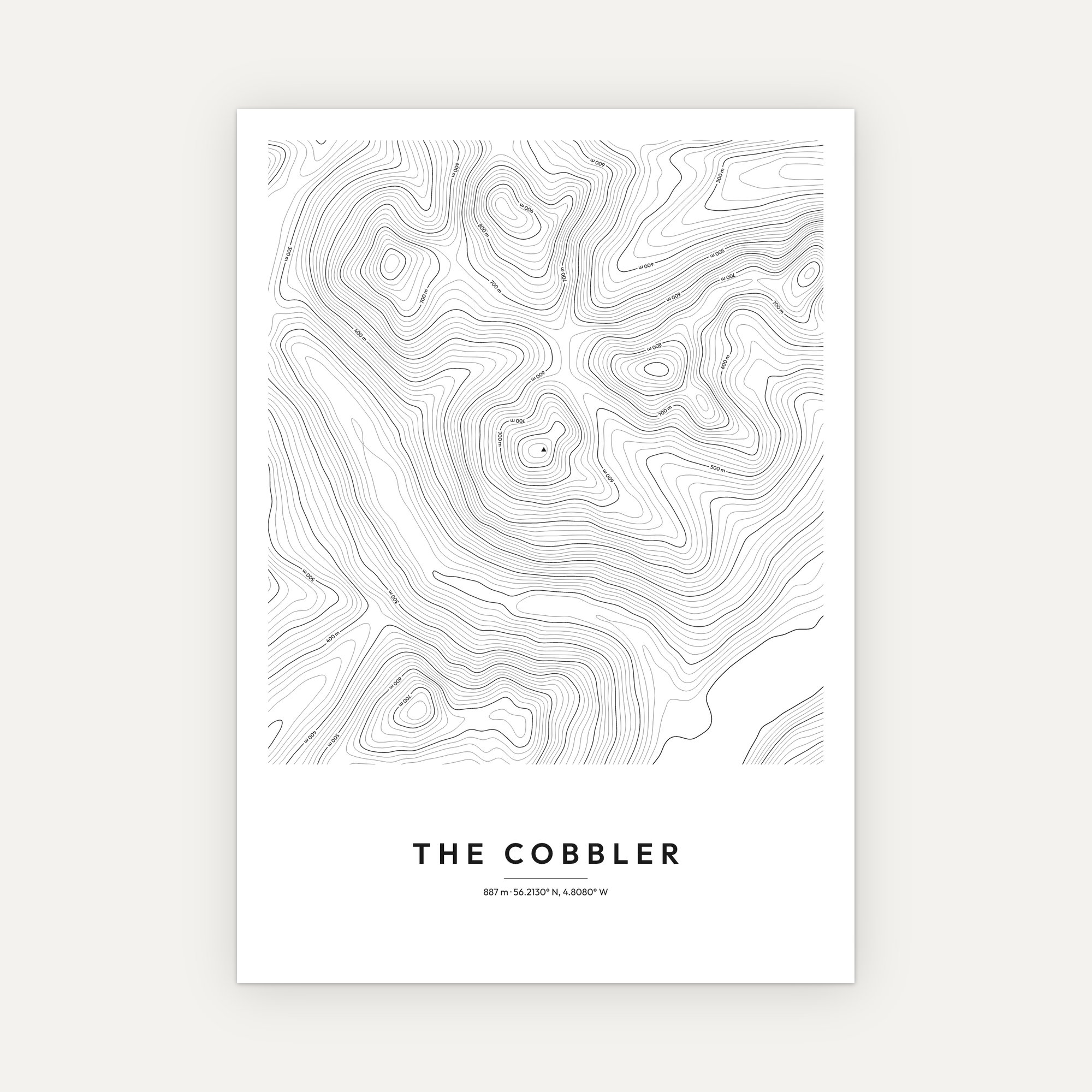 The Cobbler Contour Map Print - Image 3