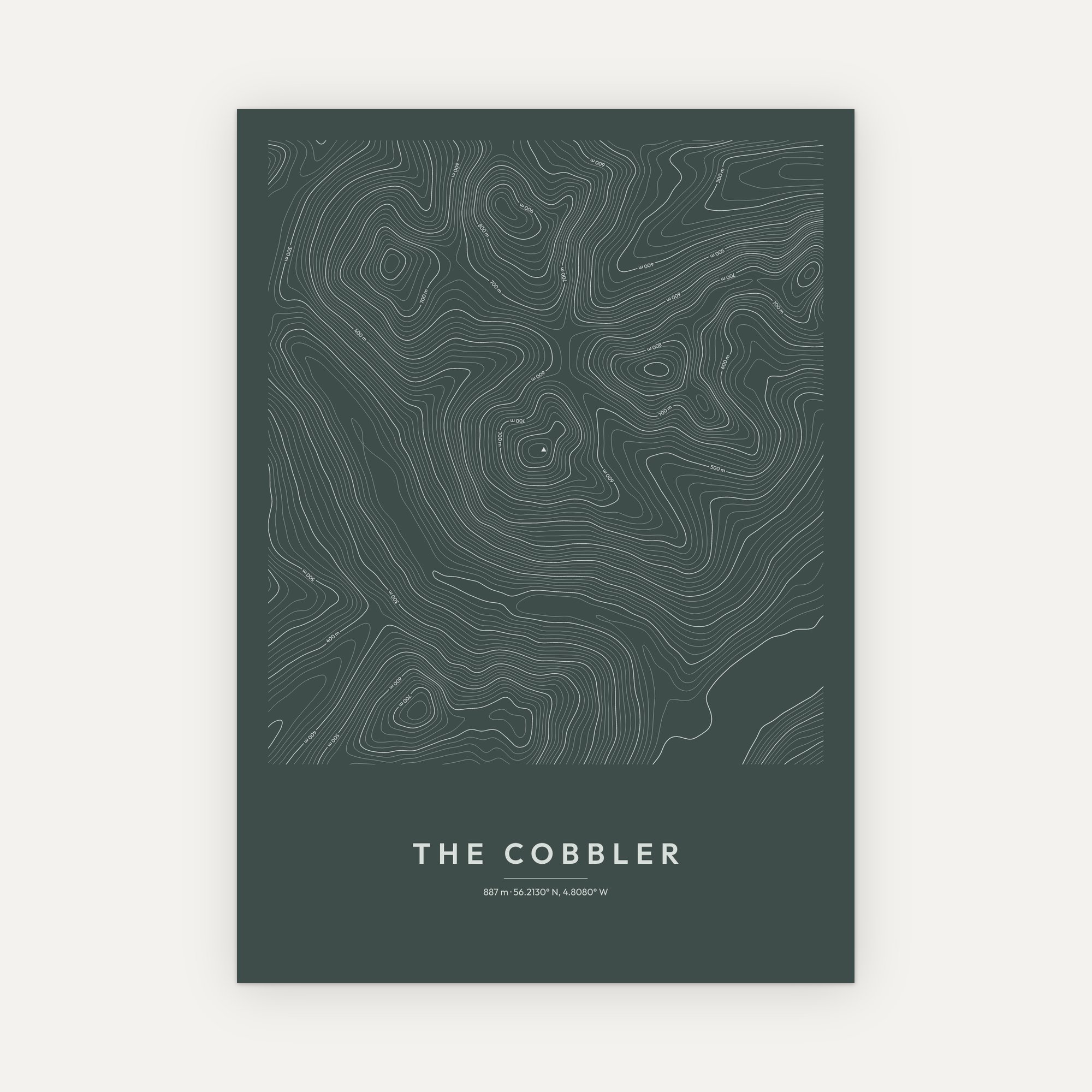 The Cobbler Contour Map Print - Image 8
