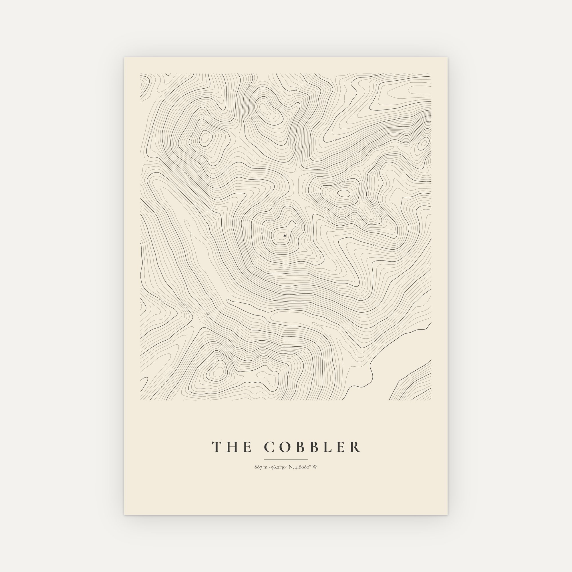 The Cobbler Contour Map Print - Image 6